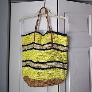 Straw / beach bag & mini straw clutch